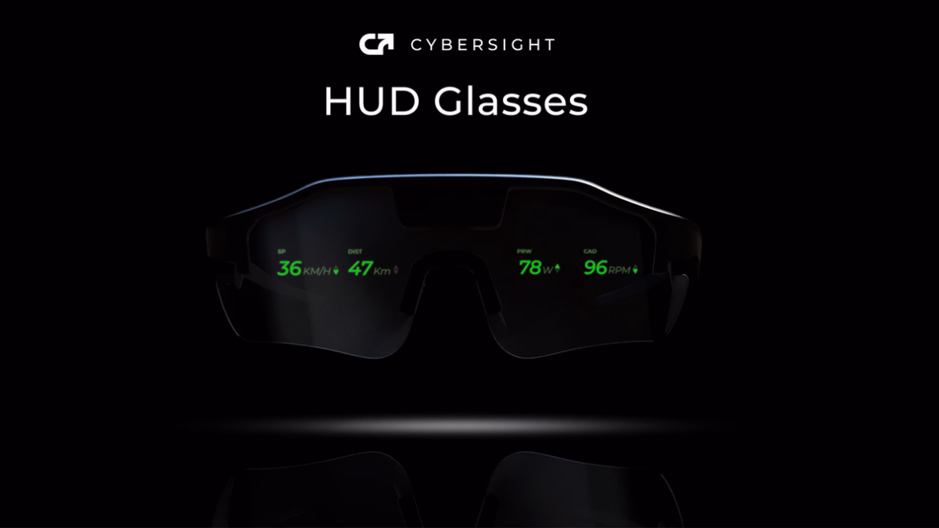 Cybersight HUD glasses with digital display features.
