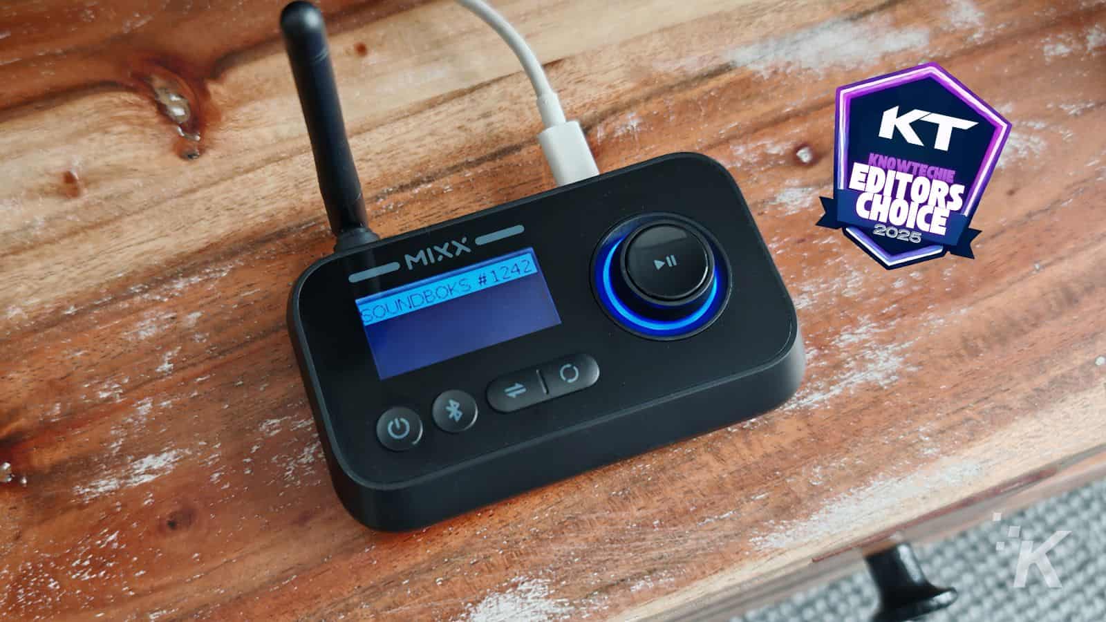 MIXX audio device with Editors Choice award.