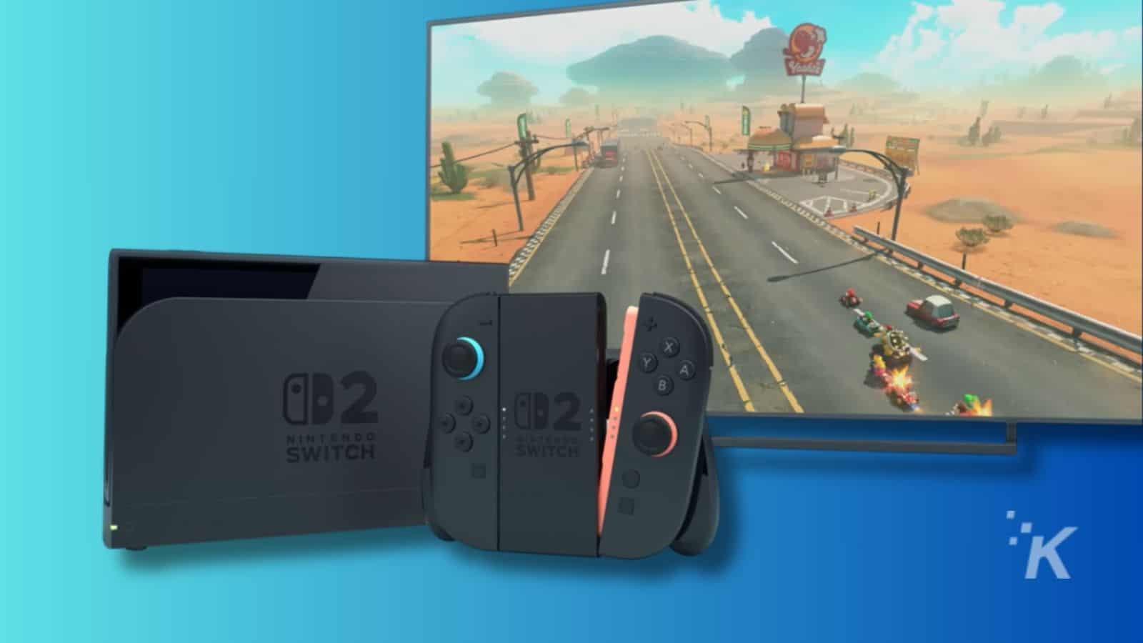 Nintendo Switch and Mario Kart gameplay