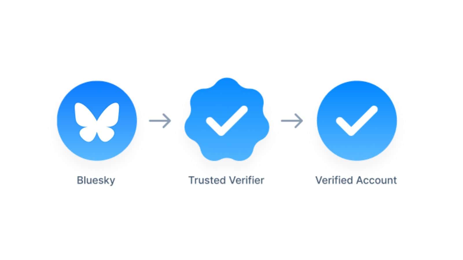 Bluesky to verified account pathway diagram