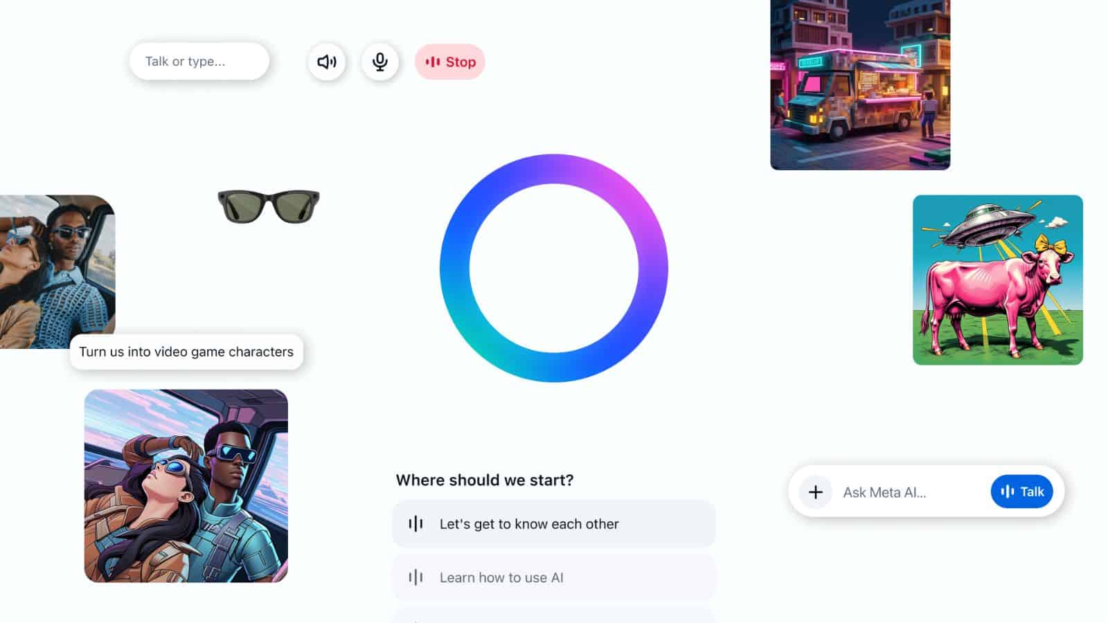 AI-driven transformation to video game characters.