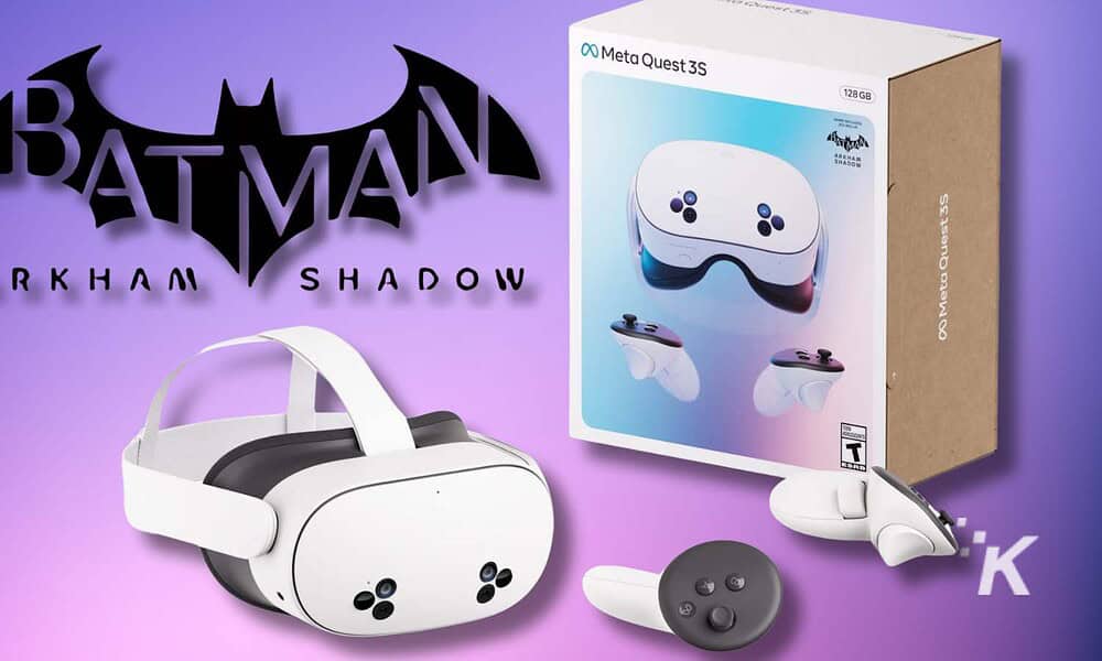 Batman Arkham Shadow on Meta Quest 3 box.