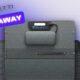 Bluetti giveaway with solar panel displayed