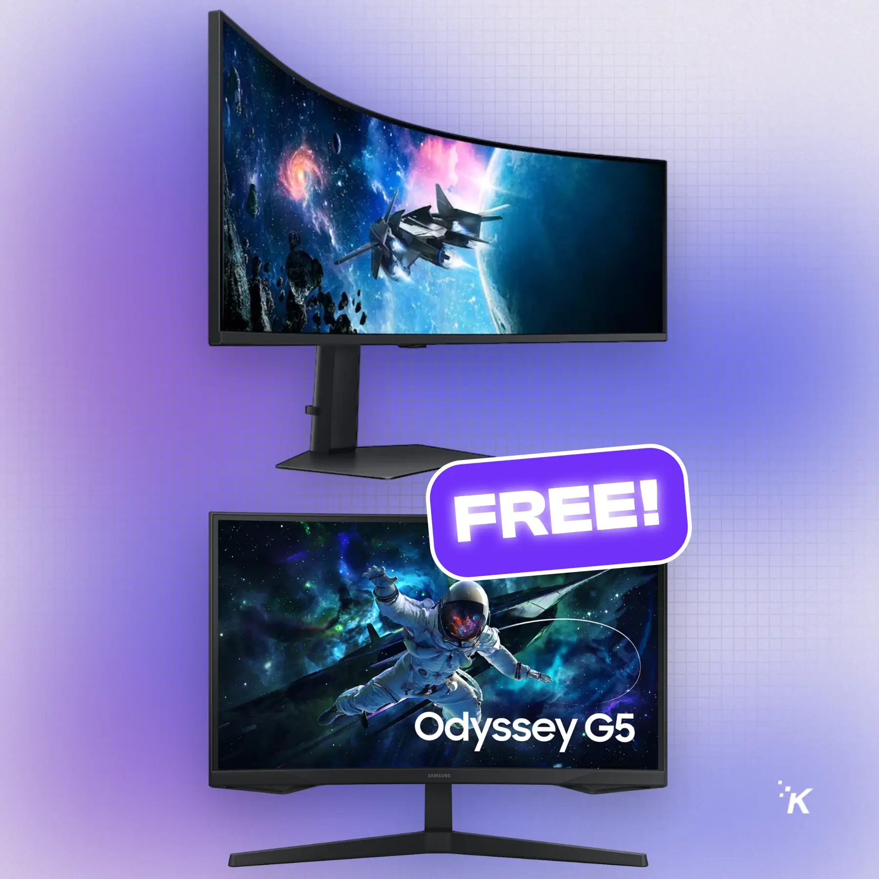 Buy One, Get One Free: 49" Odyssey Curved Gaming Monitor & 27" Odyssey G55C QHD