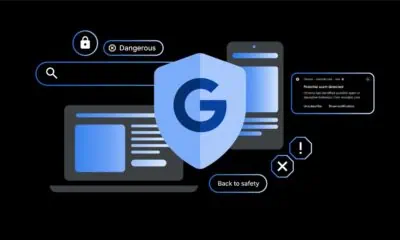 Google warning against online scams and threats.