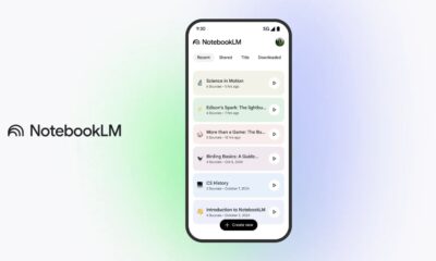 NotebookLM mobile app interface display