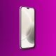 Smartphone with pink gradient background