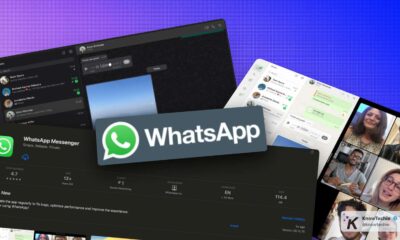 WhatsApp interface and features montage.