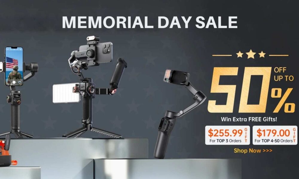Memorial Day Sale, gimbals up to 50% off.