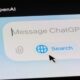 OpenAI message box with search option