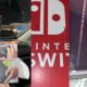 Nintendo Switch console and accessories in car.