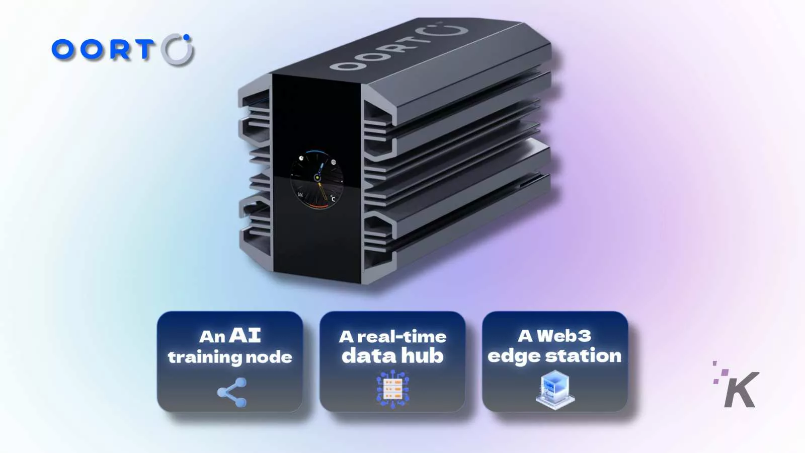 Oort AI training node, data hub, Web3 edge station