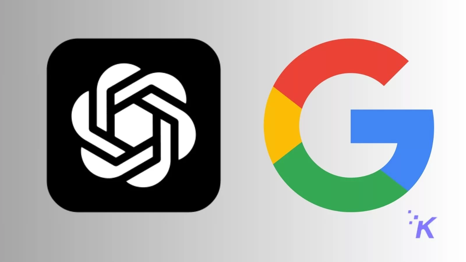 OpenAI and Google logos side by side.