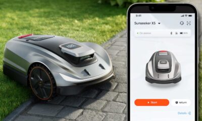 Robotic lawn mower controlled via smartphone app