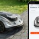 Robotic lawn mower controlled via smartphone app