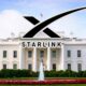 Starlink logo over White House