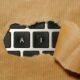 Torn paper reveals AI keyboard keys