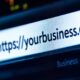 Close-up of web browser address bar.