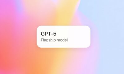 GPT-5 flagship model on colorful background