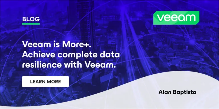 Veeam promotes data resilience and security solutions.