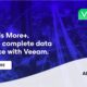 Veeam promotes data resilience and security solutions.