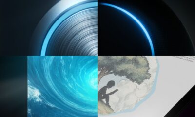 Collage of textures and illustrations enhancing aesthetics.