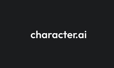 Character.ai logo on dark background