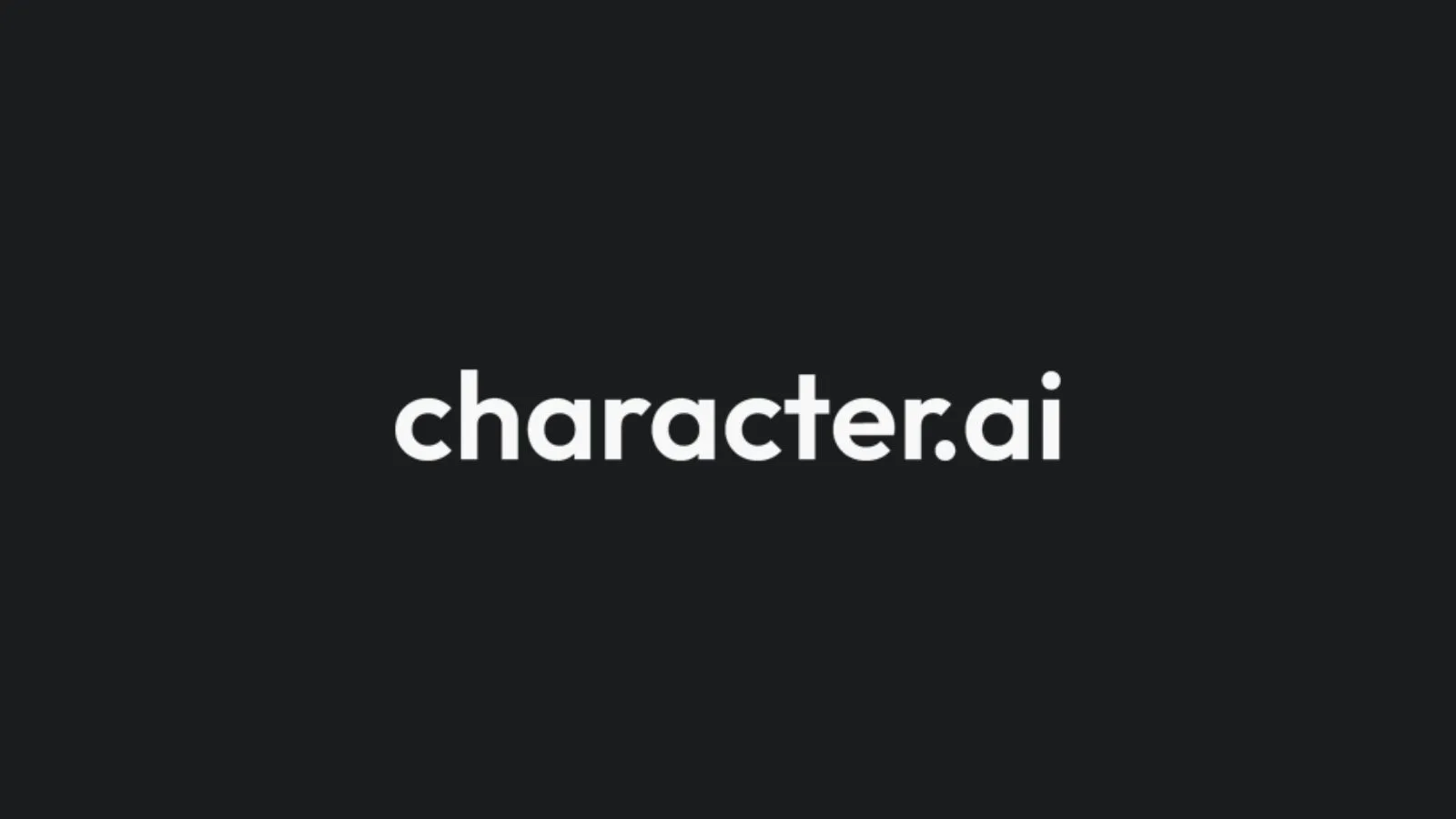 Character.ai logo on dark background