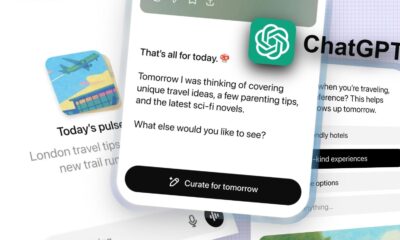 AI-powered ChatGPT interface on a mobile device showcasing virtual travel ideas and AI-generated content for tech enthusiasts.