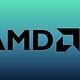 U.S. Department of Energy logo and AMD logo on a gradient blue background, highlighting government and tech industry collaboration in energy and computing innovations.