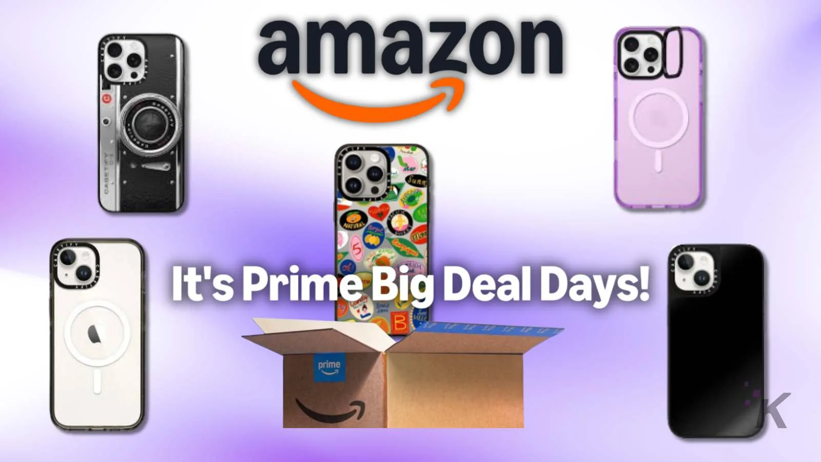 Vibrant collage of various colorful smartphones with Prime Big Deal Days 2023 branding, highlighting Amazon's latest mobile device deals and discounts for tech shoppers.