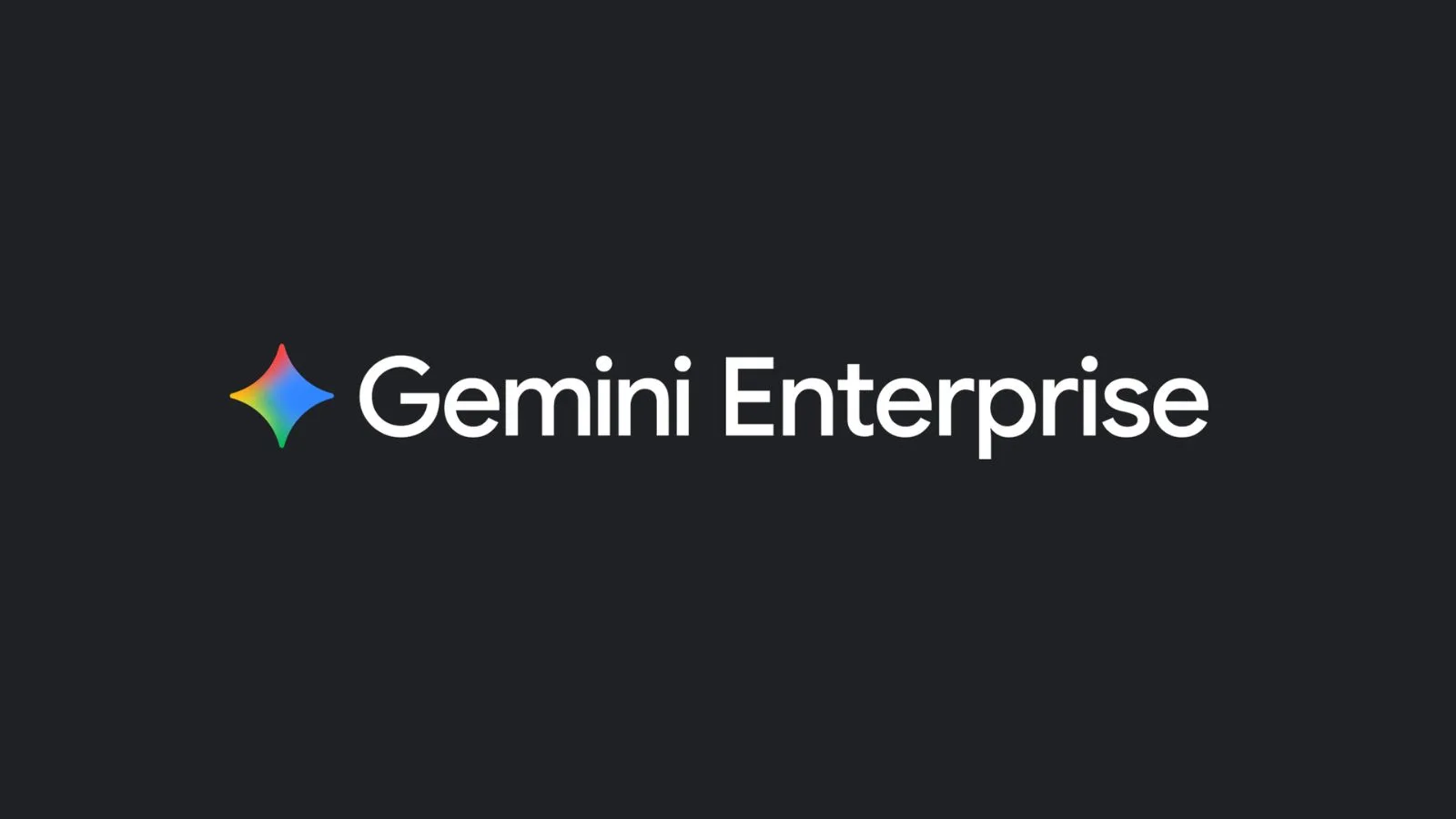 Gemini Enterprise logo with colorful star icon on dark background, representing innovative technology solutions for businesses.