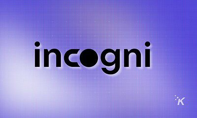 A digital pixelated background with the KnowTechie logo in bold black font on a purple-blue gradient.