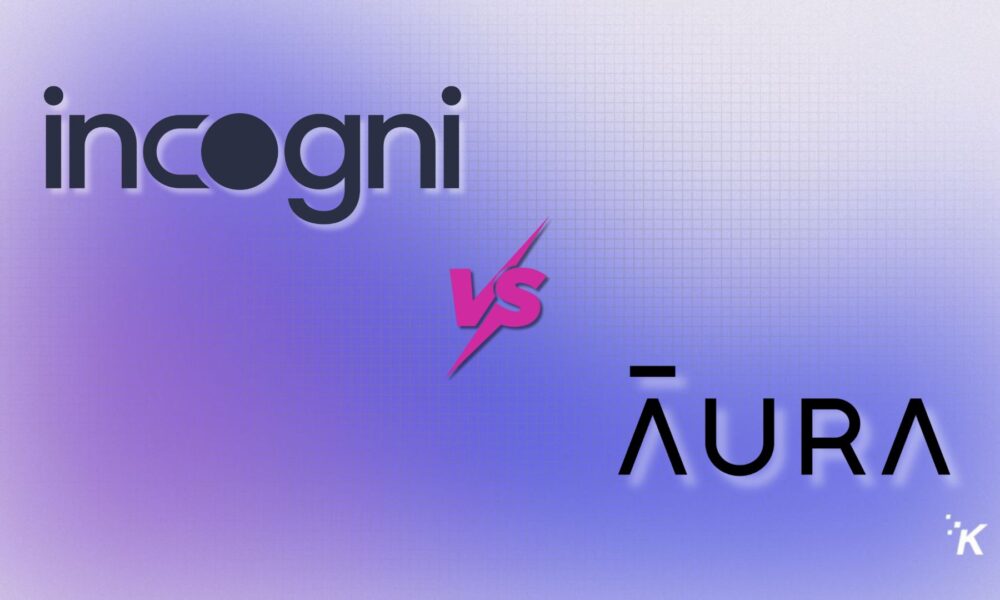 Inogni vs AURA logo comparison on a digital background with text and vibrant design elements.