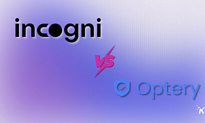 AI-generated image comparison of Incogni vs Optery for online privacy protection.