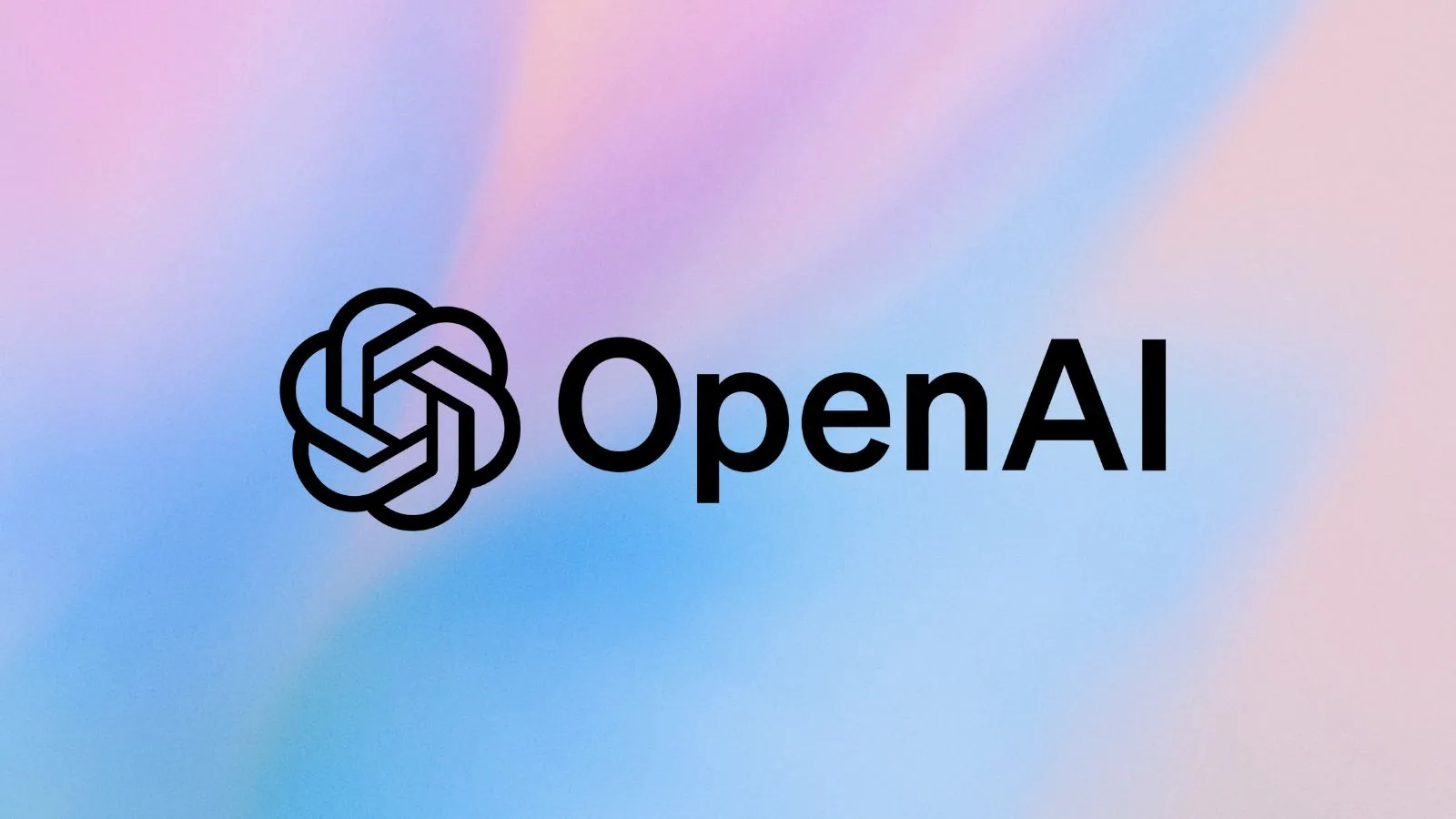 OpenAI logo on colorful background