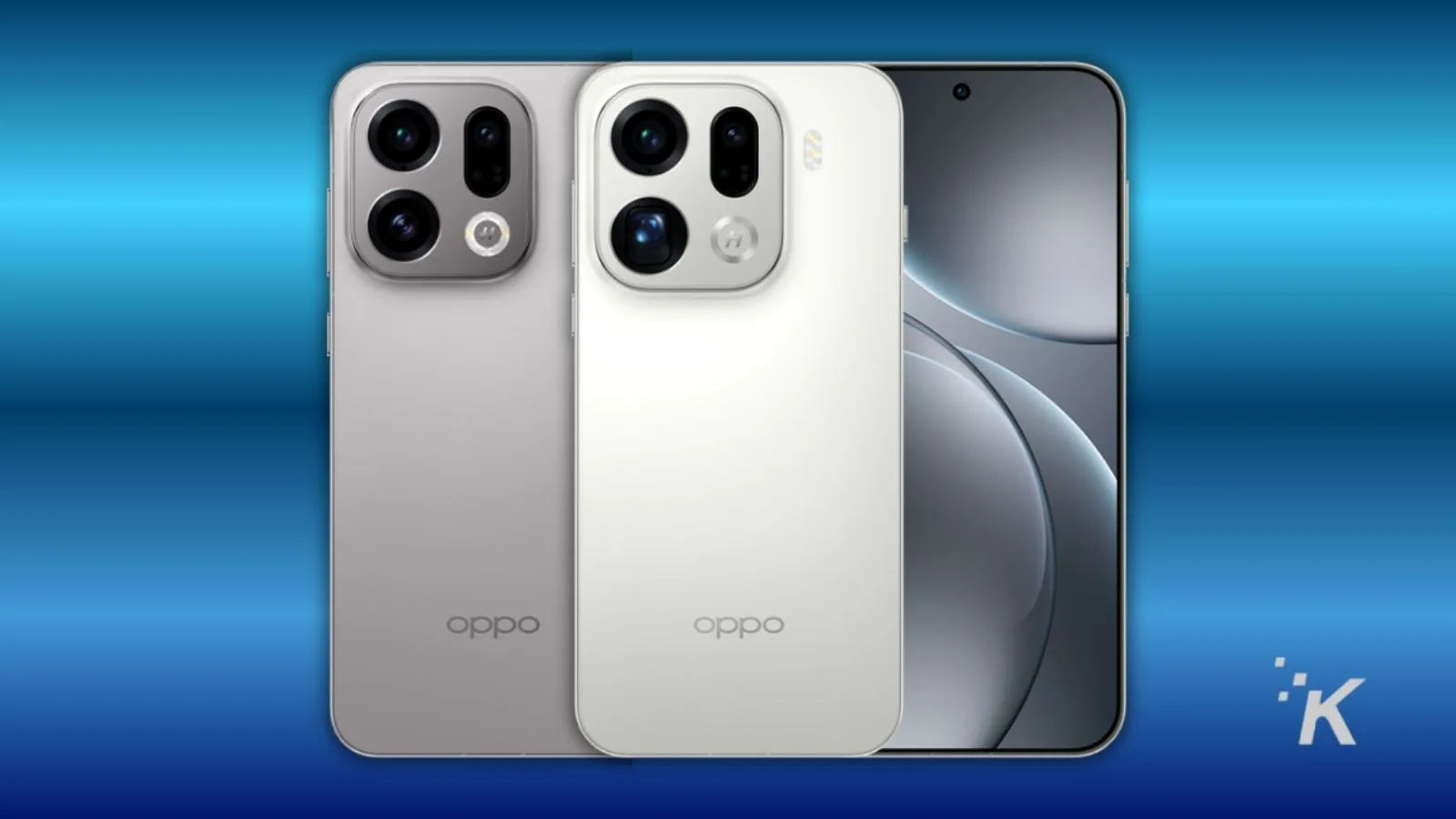 Three smartphones with sleek design and cameras.