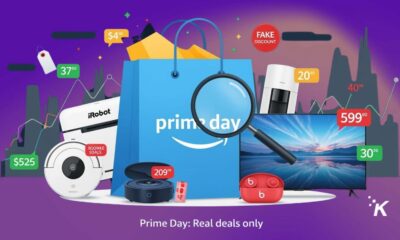 Unmissable Prime Day electronics deals featuring smart home devices, laptops, and accessories on a colorful background with price tags and discount labels.