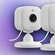Wireless security cameras for home surveillance, featuring sleek white design and easy installation, ideal for enhancing property security and monitoring remotely.
