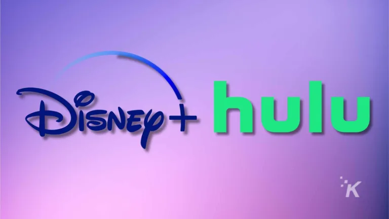 Alt text: Disney+ and Hulu logos displayed on a purple background, showcasing popular streaming platforms for movies, TV shows, and entertainment content.