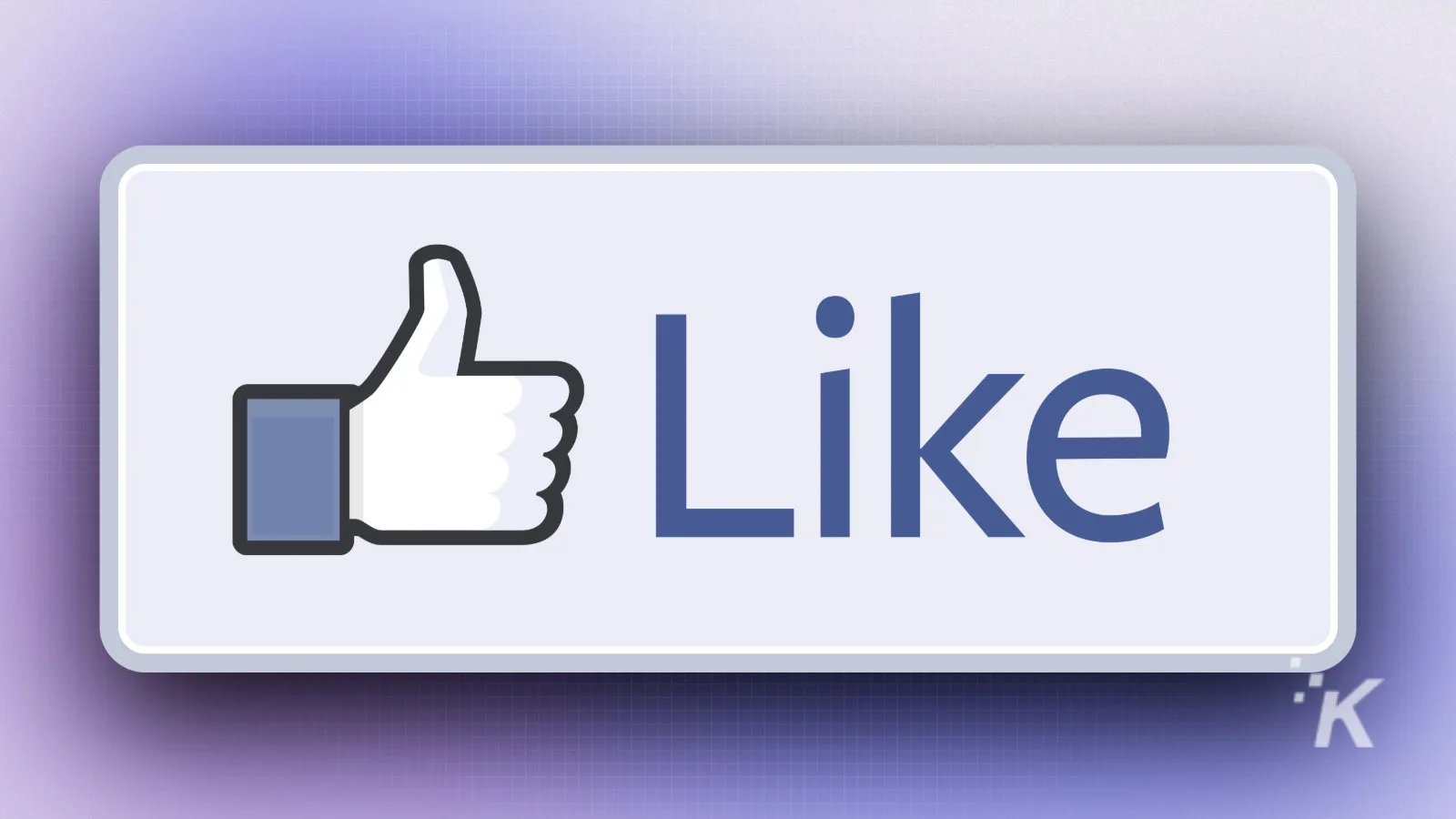 Like button with thumbs-up icon on digital interface, representing social media engagement and user approval.
