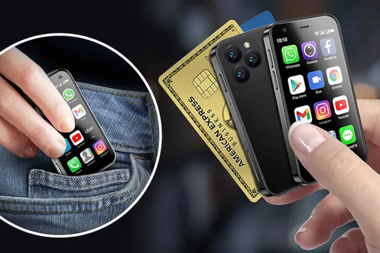 Smartphone with app icons being held near cash and credit card, representing digital payments and mobile banking.