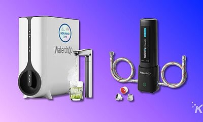 Waterdrop water filtration system with faucet and accessories for clean drinking water, highlighting advanced filtration technology and easy installation.