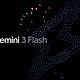 Gemini 3 Flash logo on black background