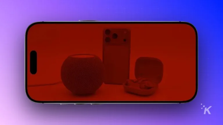 High-quality image of a smartphone displaying a collection of smart tech devices like speakers, earbuds, and smart home accessories, emphasizing the latest in consumer electronics and gadget reviews.