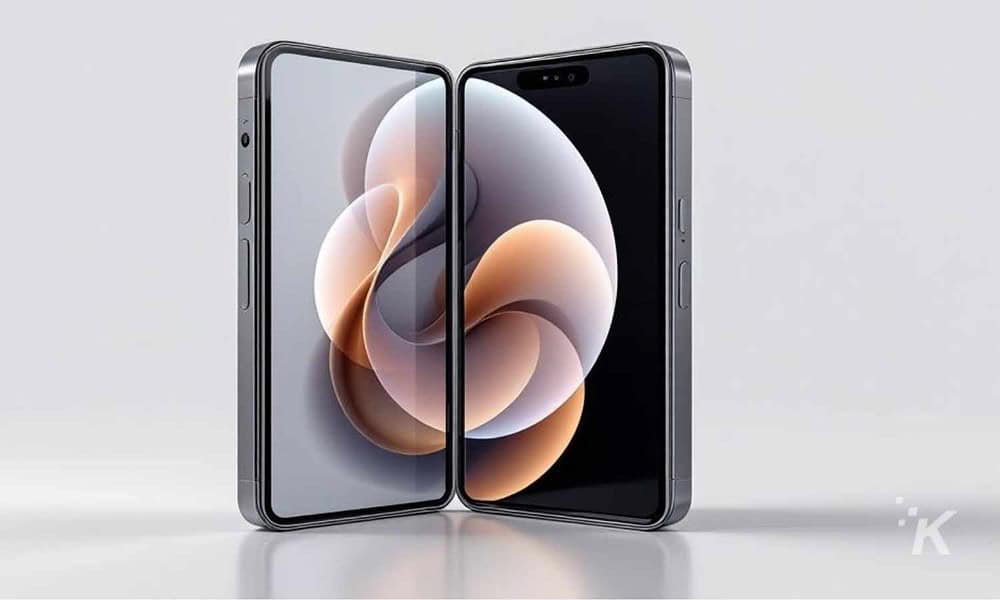 Stunning foldable smartphone displays a sleek, modern design with dual screens, perfect for tech enthusiasts and gadget lovers.