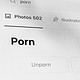 Digital screenshot showing inappropriate search content labeled "Porn" on a computer screen, highlighting the importance of safe search settings and content filtering.