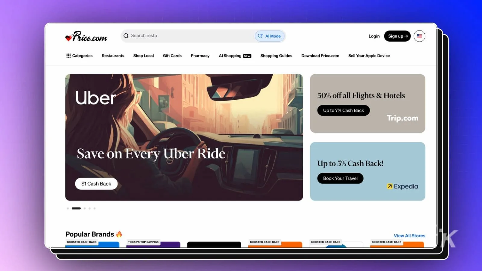 Discounts on Uber rides, flights, hotels, and travel.