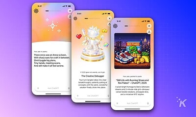 Colorful smartphone screens with creative digital art.