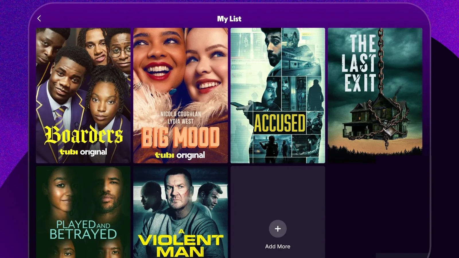 My List of Tubi Original Shows